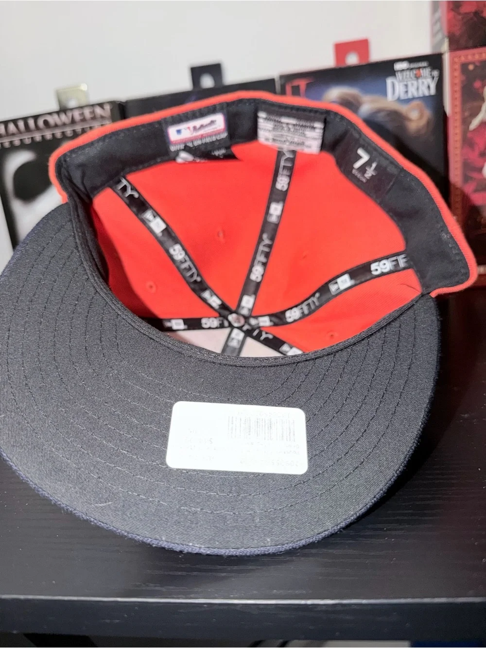 New Era Red Crown Navy Brim Houston Astros Fitted Hat